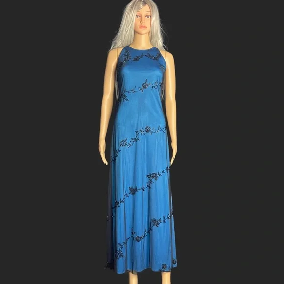 Dresses 9s Mesh Overlay Gown Poshmark